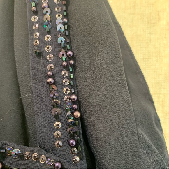 Pleated Blue evening gown - Picture 6 of 8